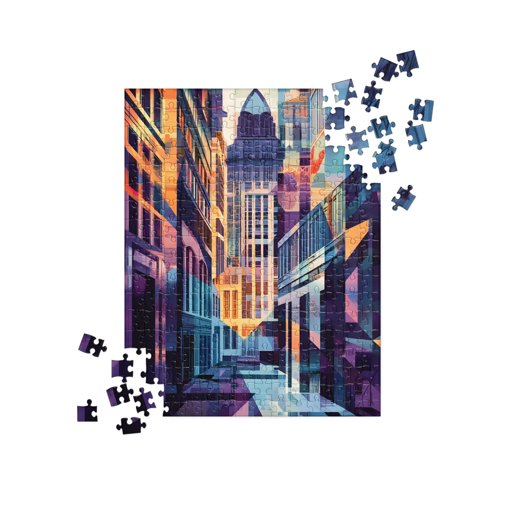 Urban Symphony: A Digital Cityscape | Jigsaw Puzzle | 252/520 pieces