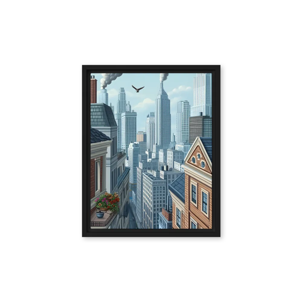Urban Symphony | Canvas with Black Frame | 11″×14″