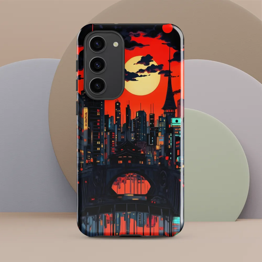 Nightfall in a Neon City