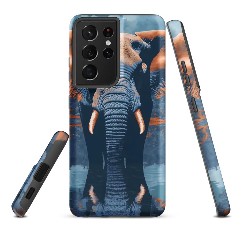 Majestic Reflection: The Elephant's Serenade