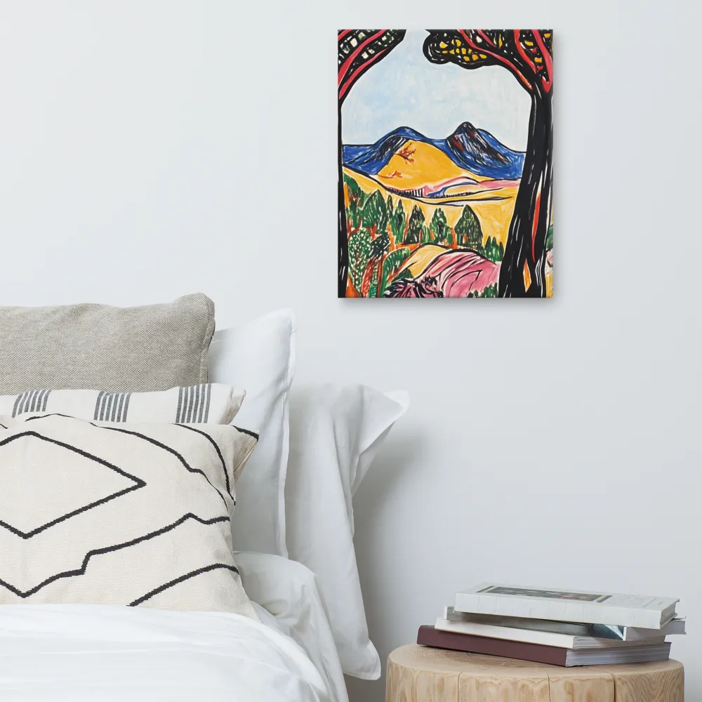 Vibrant Nature's Embrace | Canvas | 16″×20″