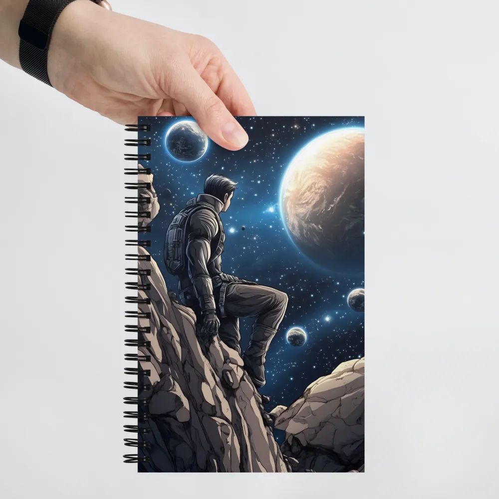 Gazing Into the Cosmos | Spiral Notebook