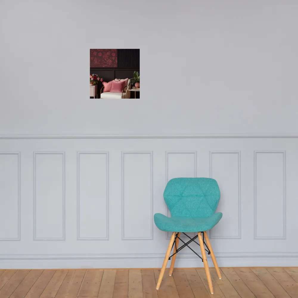 Elegance in Contrast: A Modern Interior Design | Poster | 14″×14″