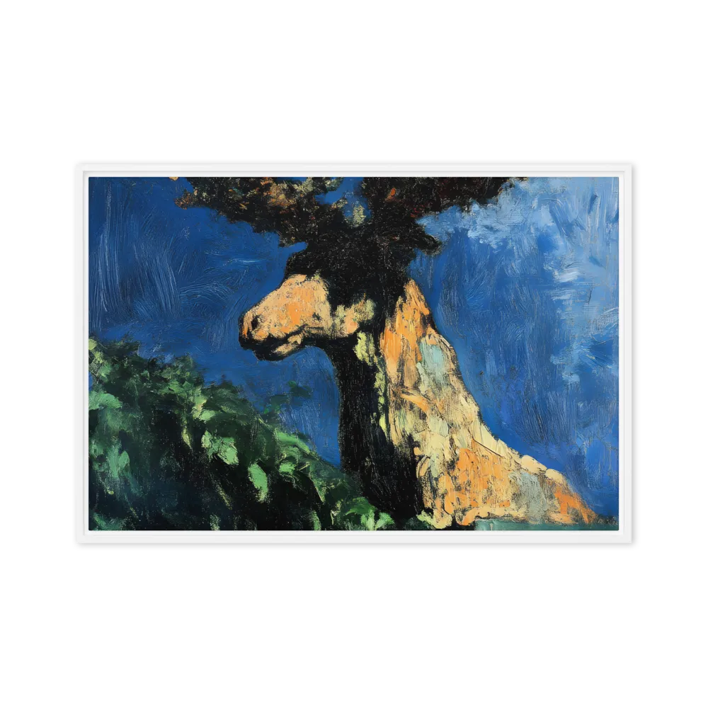 The Majestic Deer in Nature | Canvas with White Frame | 24″×36″