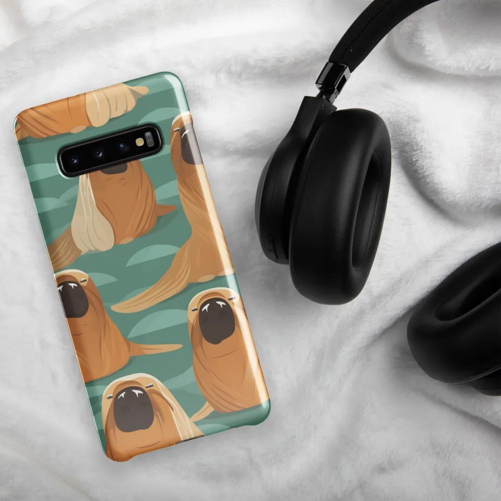 Whimsical Walrus Wonderland | Phone Case |  S10 Plus | Snap Case | Glossy