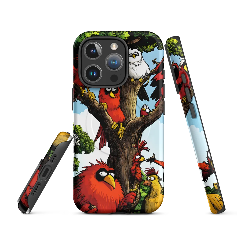 Whimsical Avian Gathering