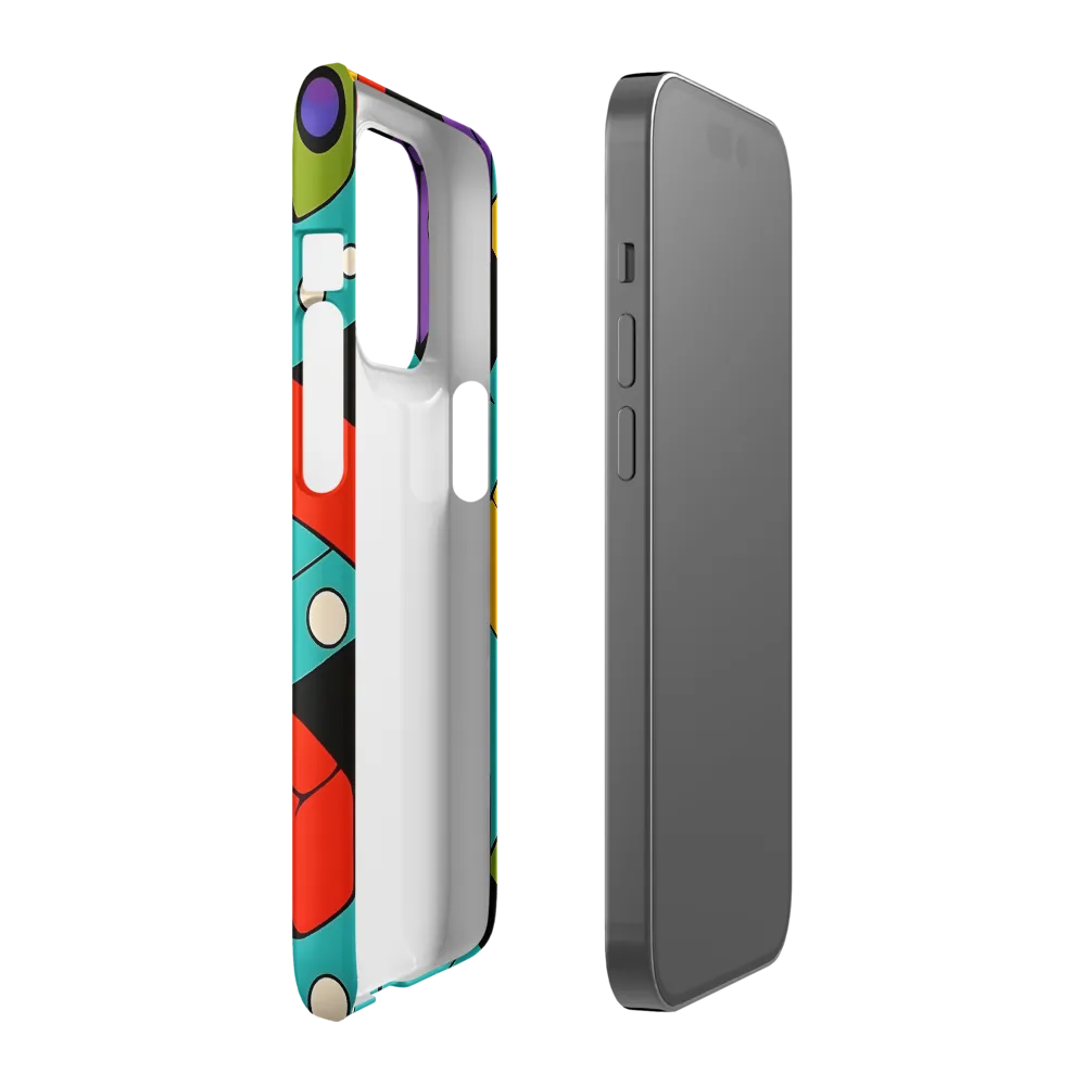 Vibrant Geometric Harmony | Phone Case |  14 Pro | Snap Case | Matte