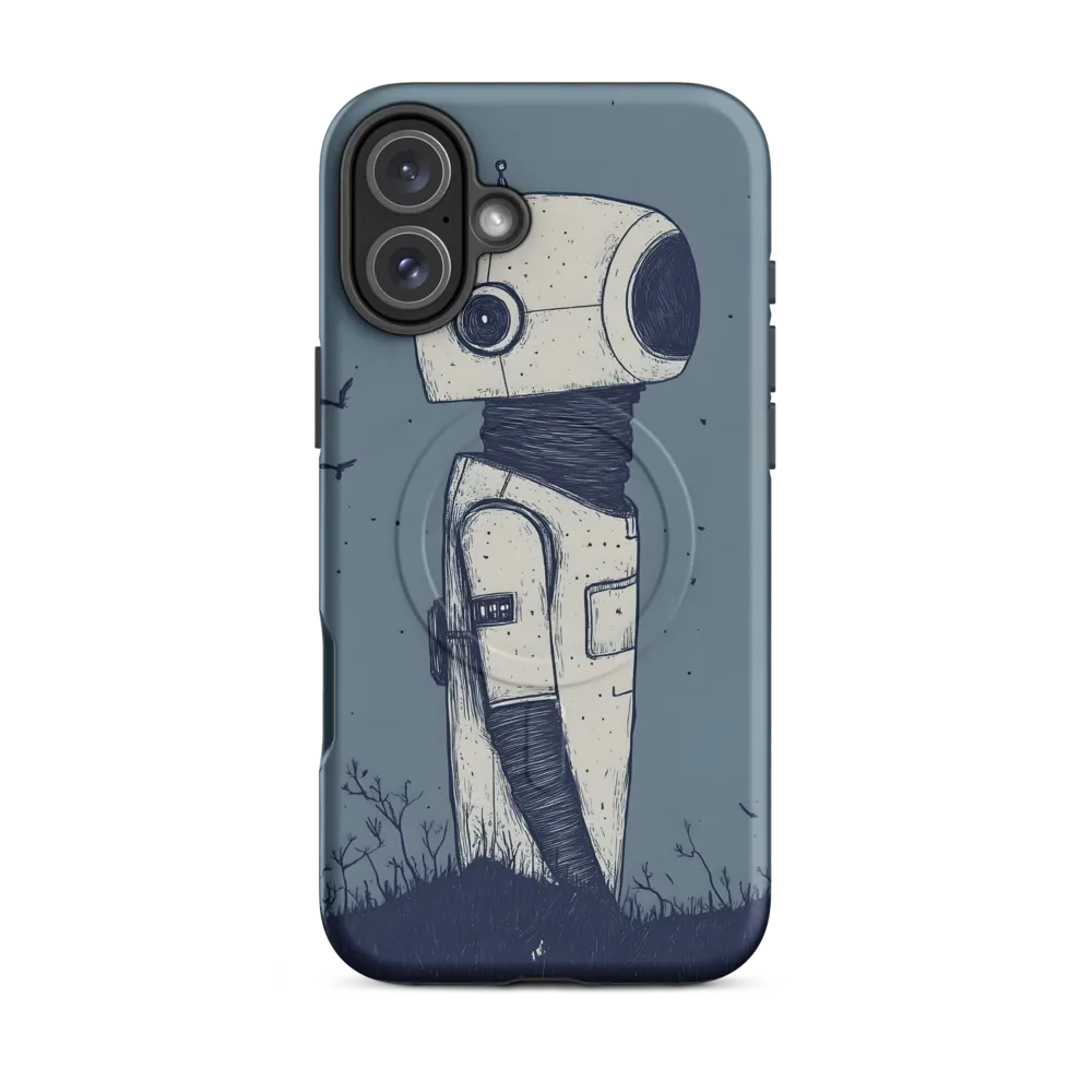 Contemplative Robot in a Barren Landscape