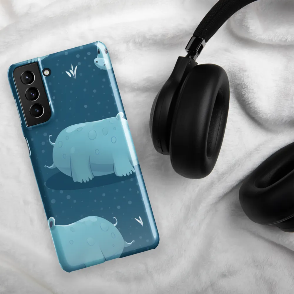 Whimsical Hippo Play | Phone Case |  S21 Plus | Snap Case | Glossy