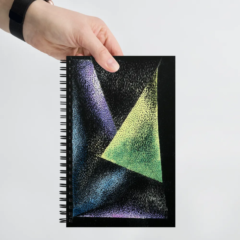 Dynamic Geometric Harmony | Spiral Notebook