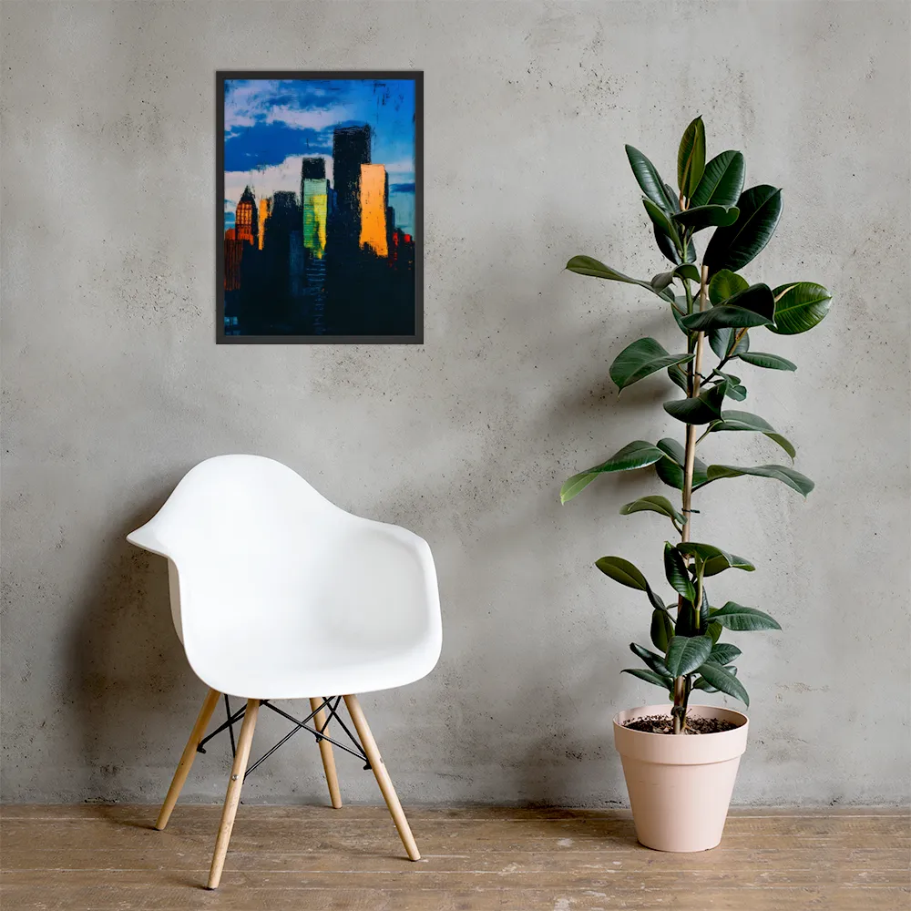 Reflections of Tranquility | Poster with Black Frame | 18″×24″
