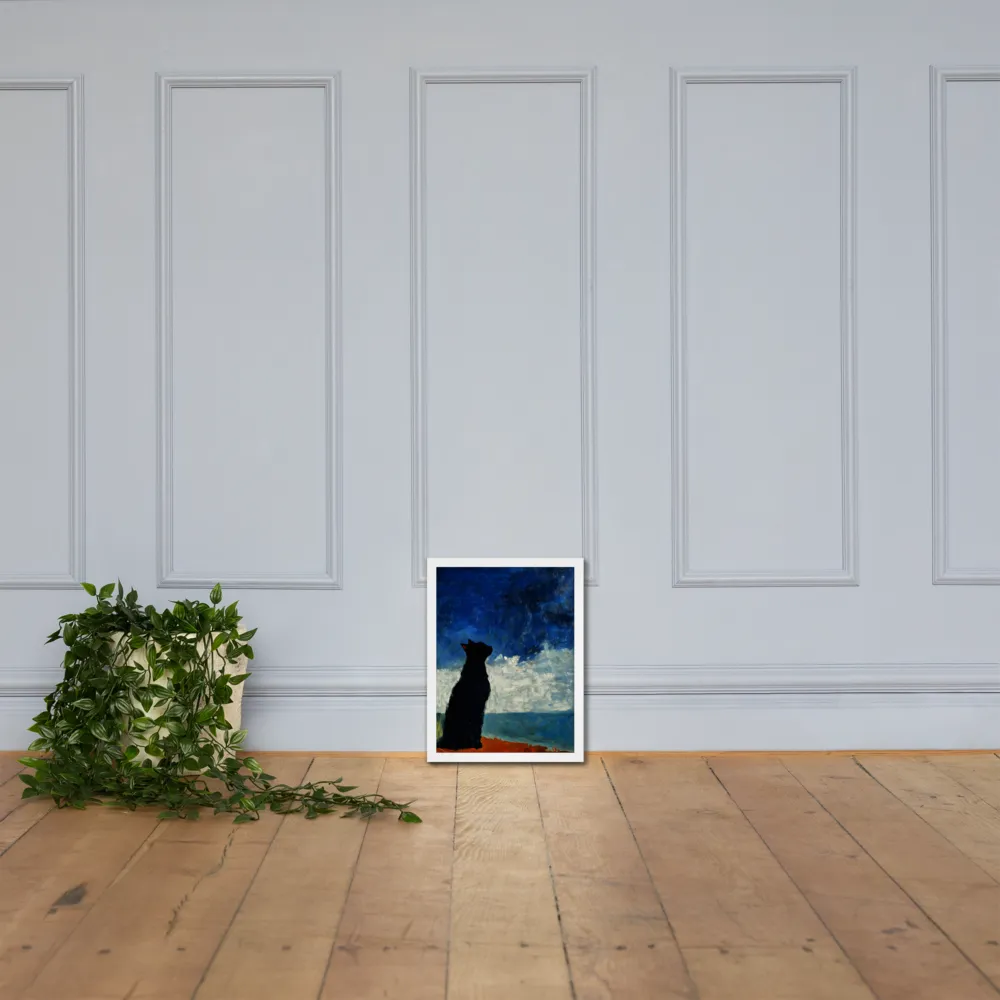Serenade of the Night | Poster with White Frame | 12″×16″