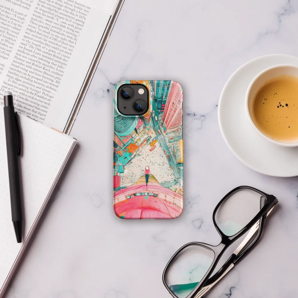 Vertical Horizons: A Surreal Cityscape Adventure | Phone Case |  13 Mini | Snap Case | Matte