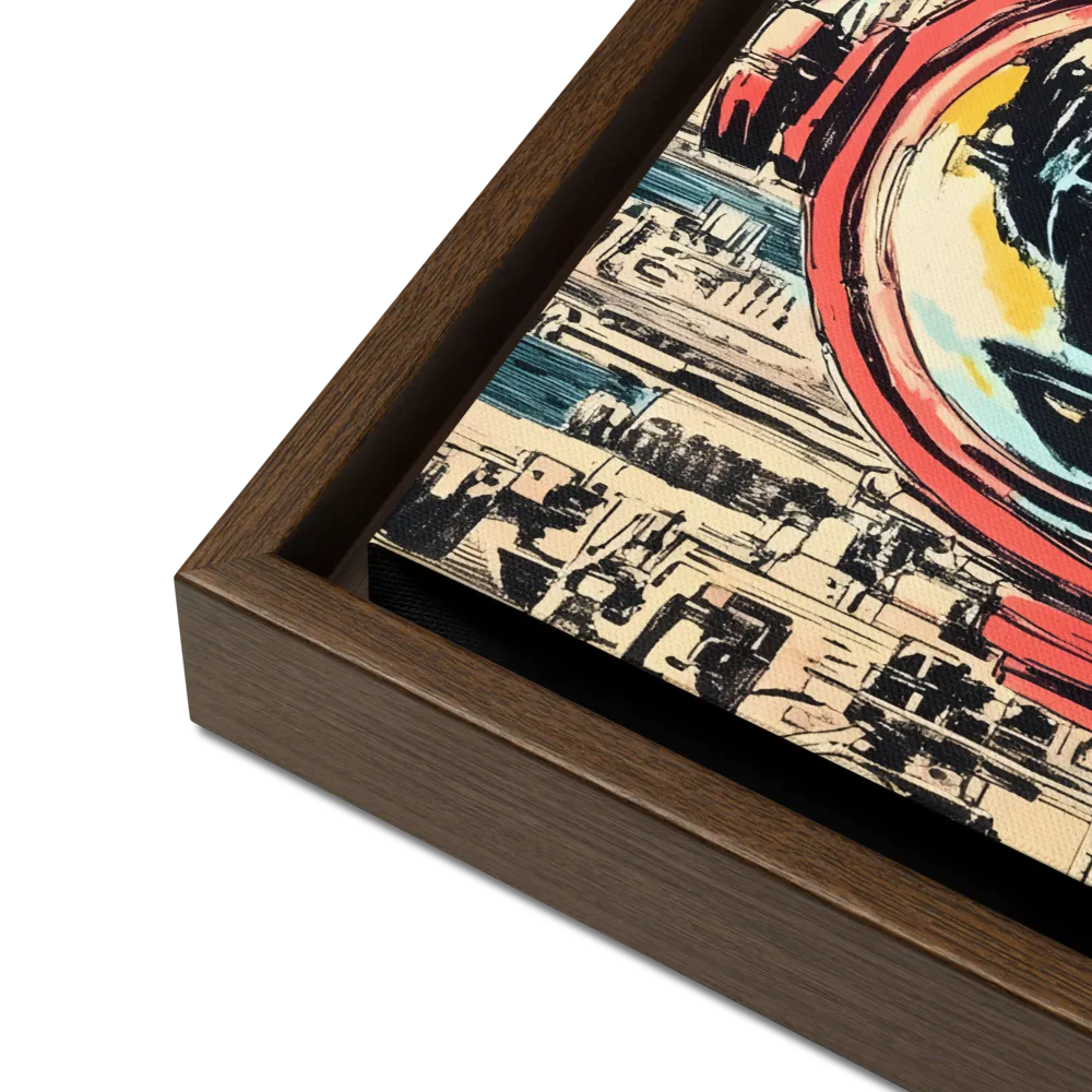 Reflections of Tomorrow | Canvas with Brown Frame | 12″×16″