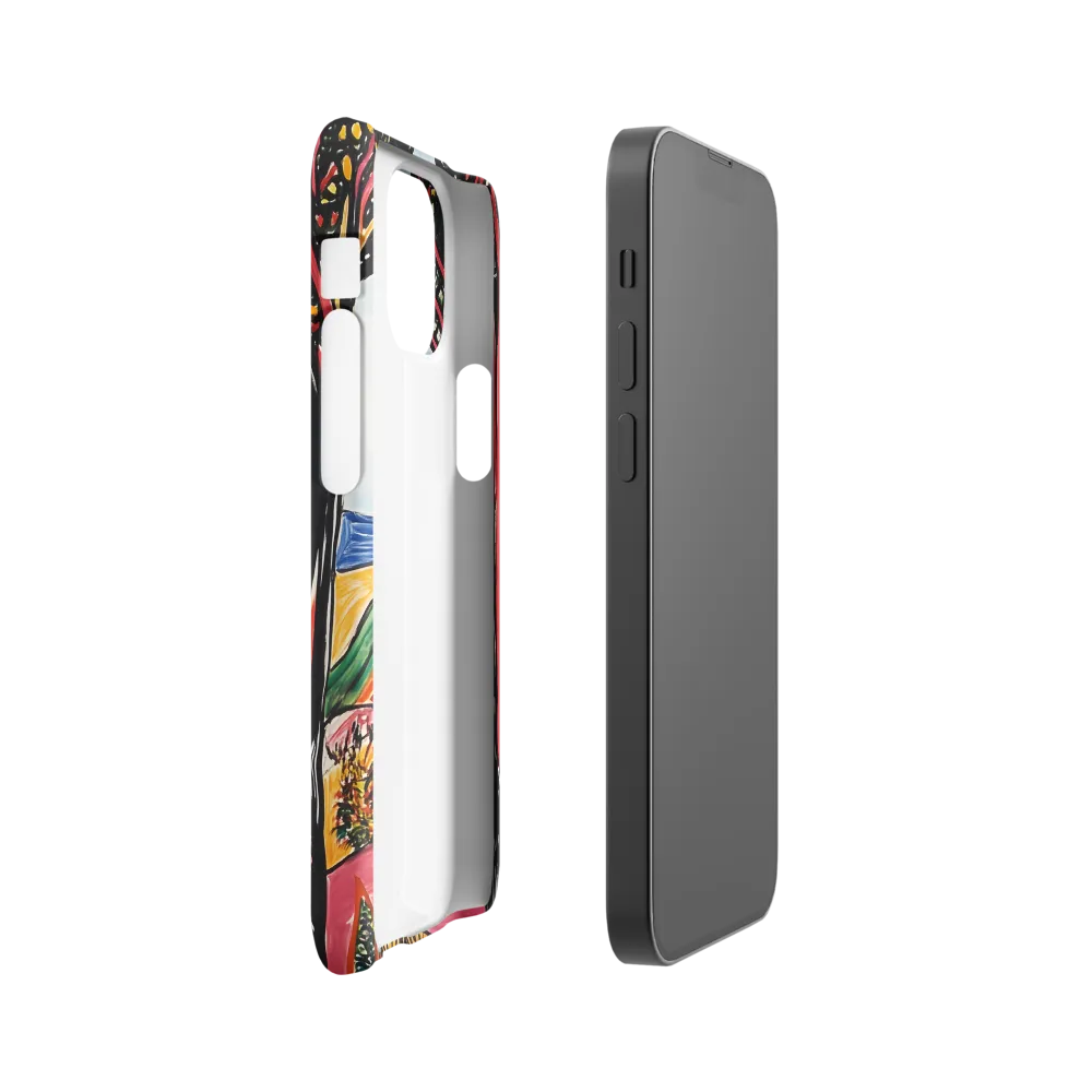 Vibrant Nature's Embrace | Phone Case |  13 Mini | Snap Case | Matte