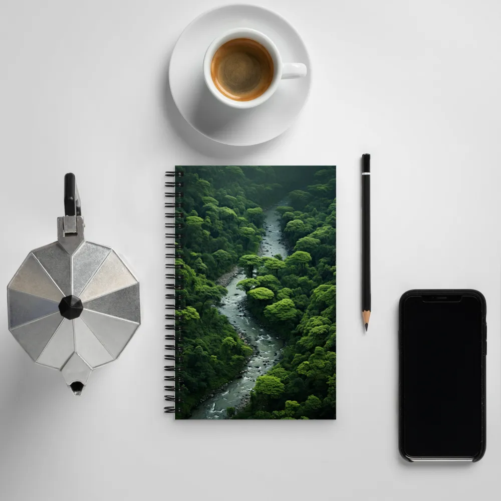 Whispers of the Green River | Spiral Notebook