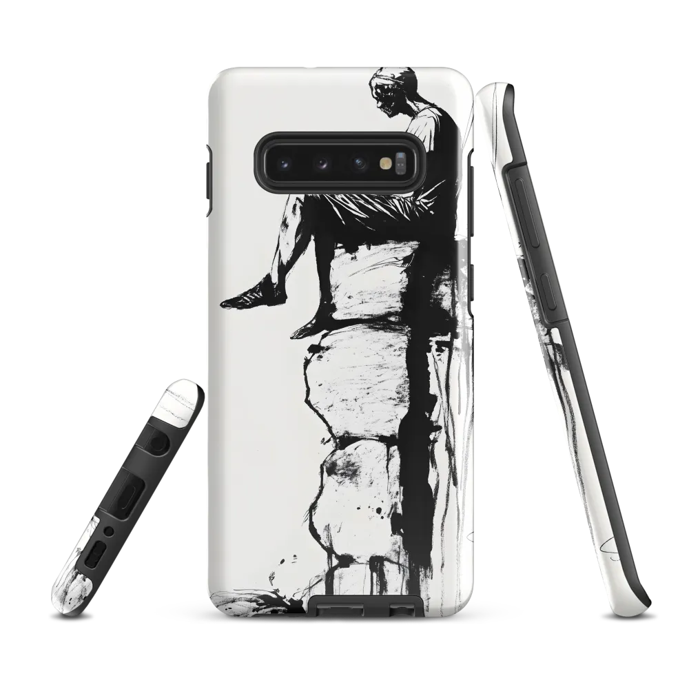 Contemplation on the Edge | Phone Case |  S10 Plus | Tough Case | Glossy