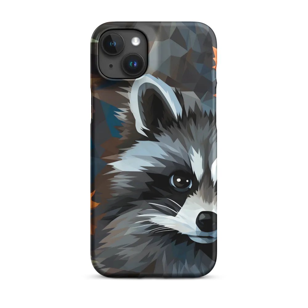 Whispers of Autumn: The Raccoon's Gaze | Phone Case |  15 Plus | Snap Case | Matte