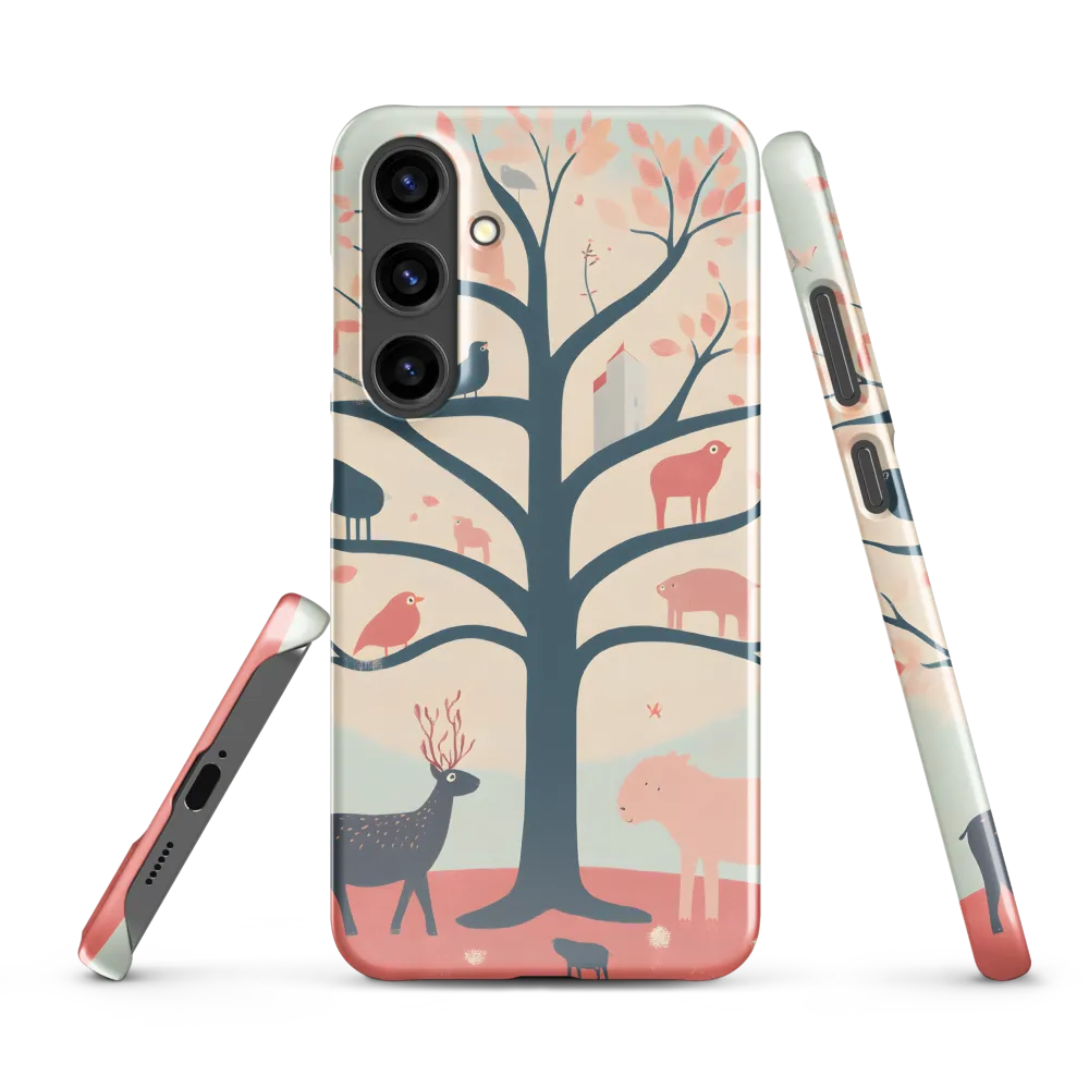 Whimsical Tree with Playful Creatures