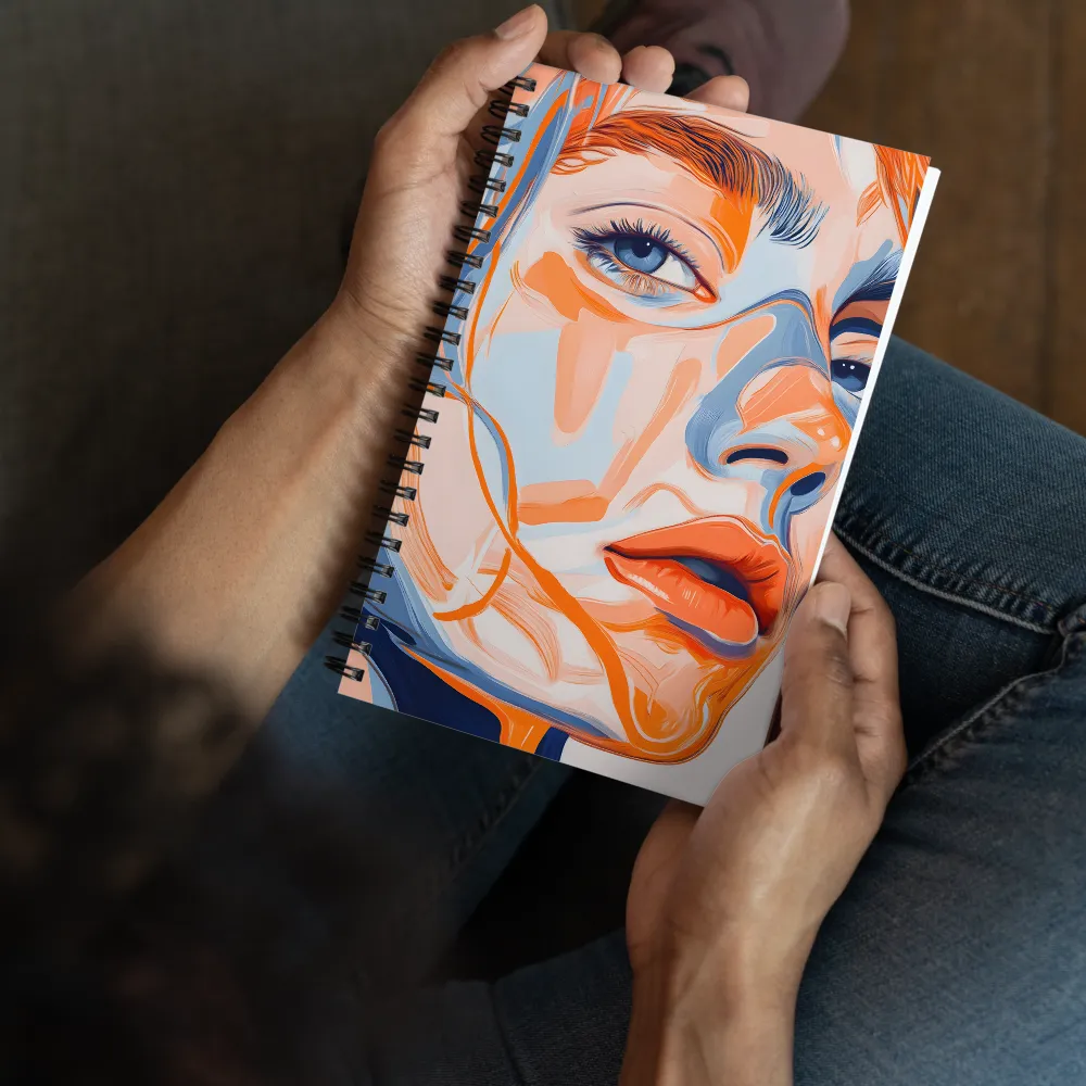 Echoes of Color: A Contemporary Portrait | Spiral Notebook