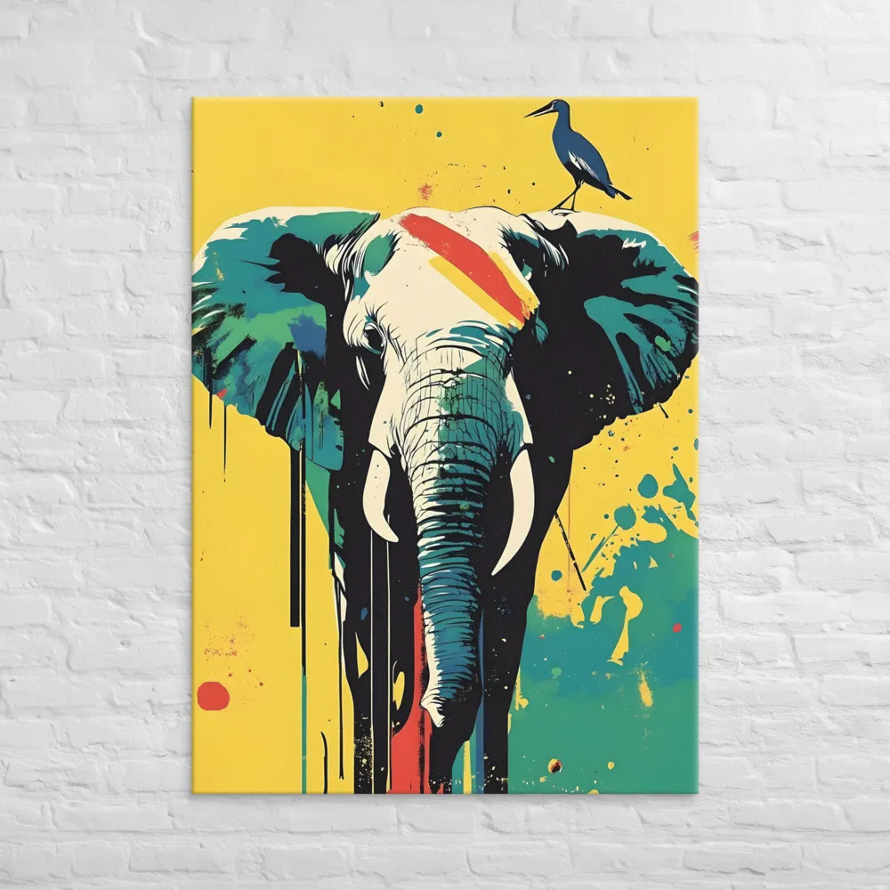 Elegance of the Wild: A Colorful Harmony | Canvas | 40″×55″