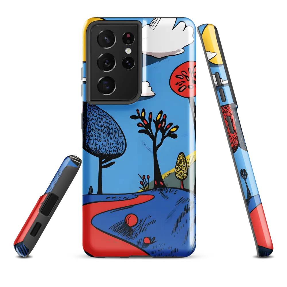 A Playful Journey Through Whimsical Woods | Phone Case |  S21 Ultra | Tough Case | Glossy