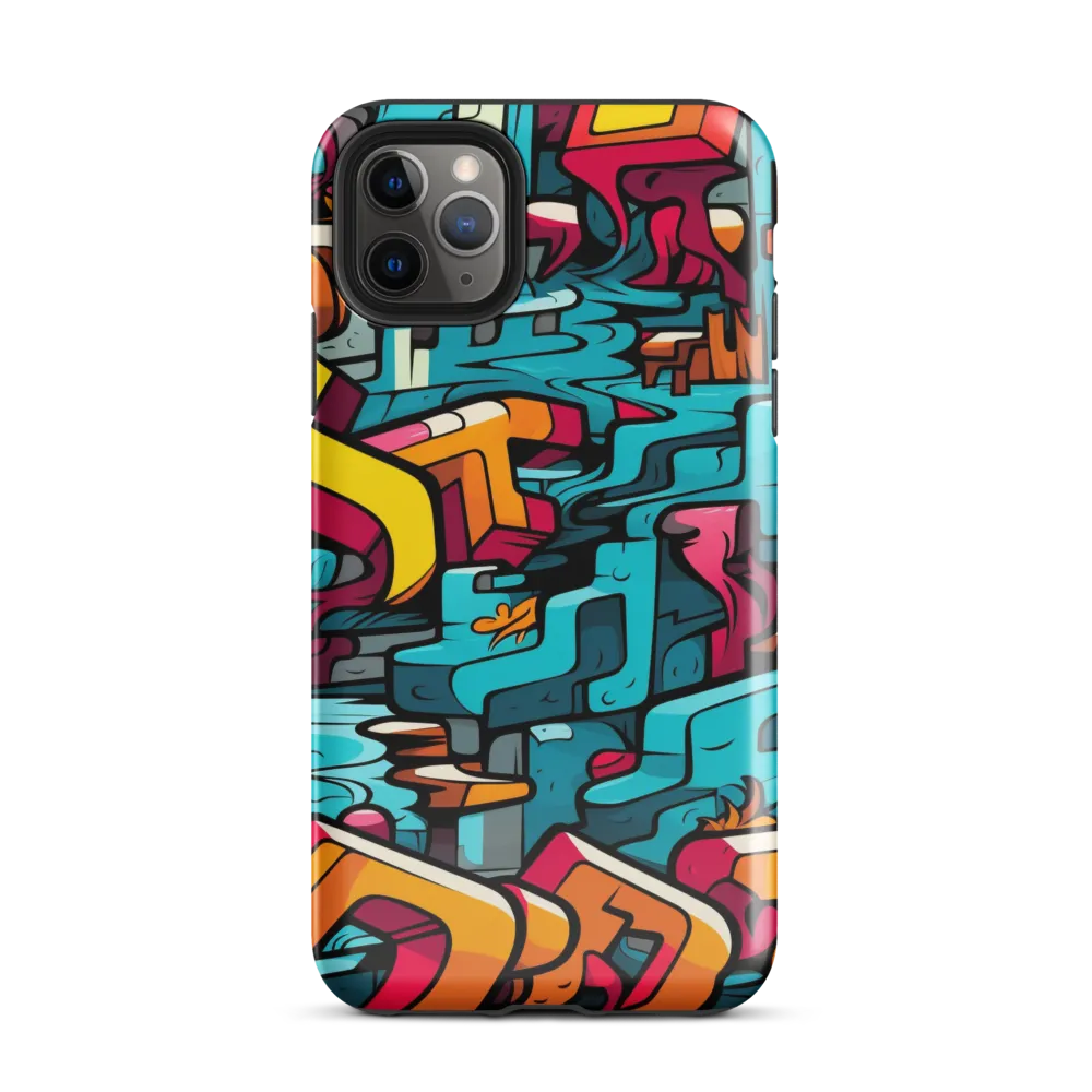 Urban Flow: A Graffiti Odyssey | Phone Case |  11 Pro Max | Tough Case | Glossy