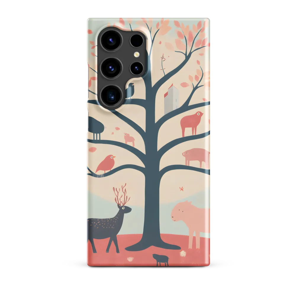 Whimsical Tree with Playful Creatures