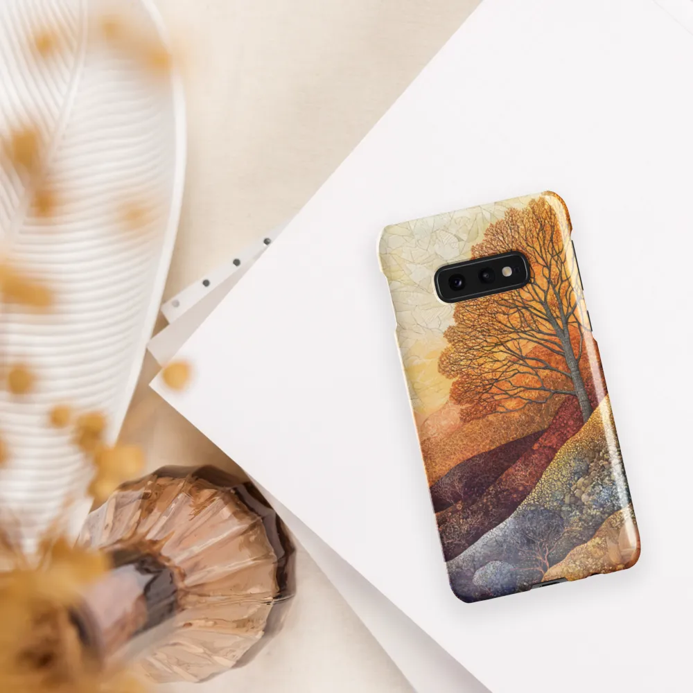 Amber Canopy on Patterned Hills