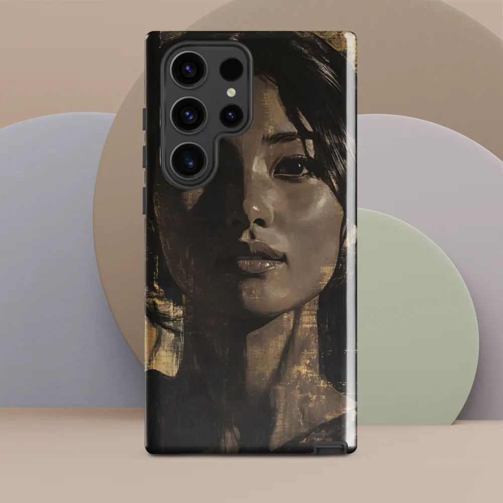 Golden Gaze: A Contemporary Portrait