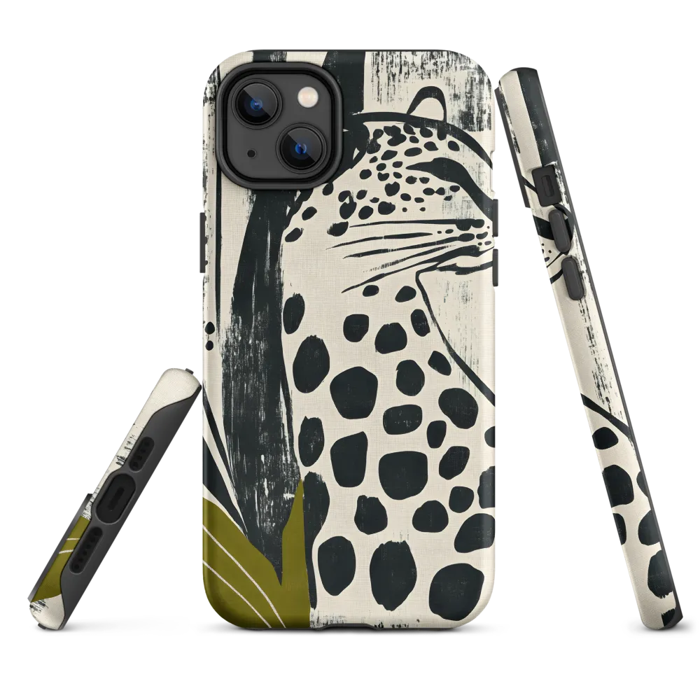 Leopard in Silhouette: A Modern Appeal | Phone Case |  14 Plus | Tough Case | Matte