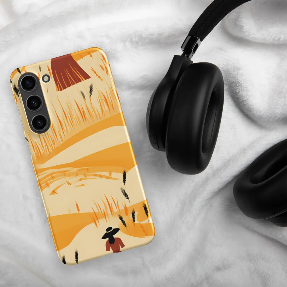 Embracing the Fields: A Floral Journey | Phone Case |  S23 Plus | Snap Case | Matte