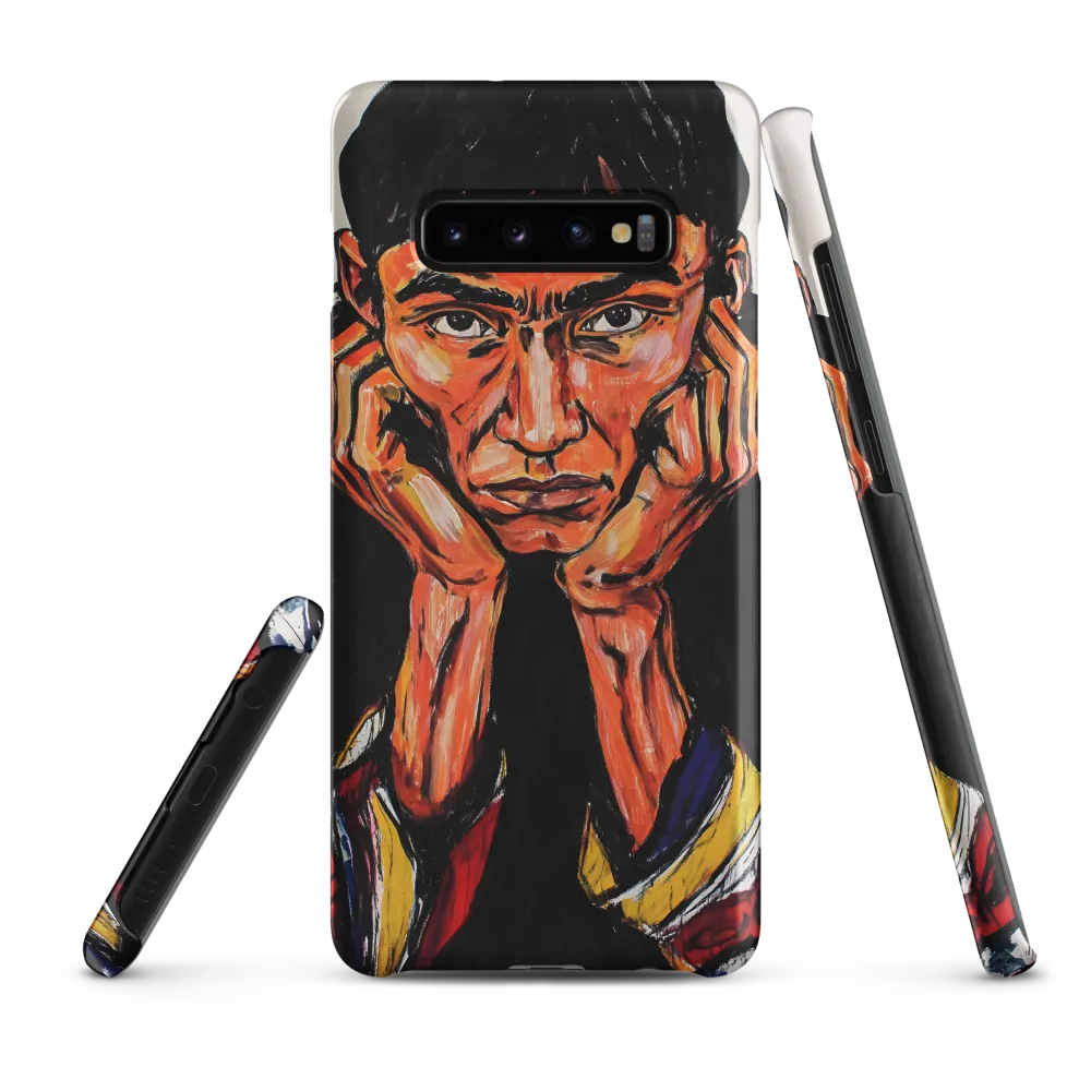 Contemplative Intensity: An Expressionist Portrait