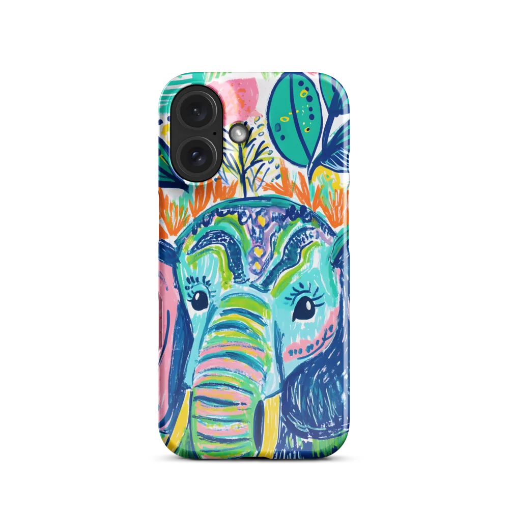 Whimsical Elephant Portrait | Phone Case |  16 | Snap Case | Glossy