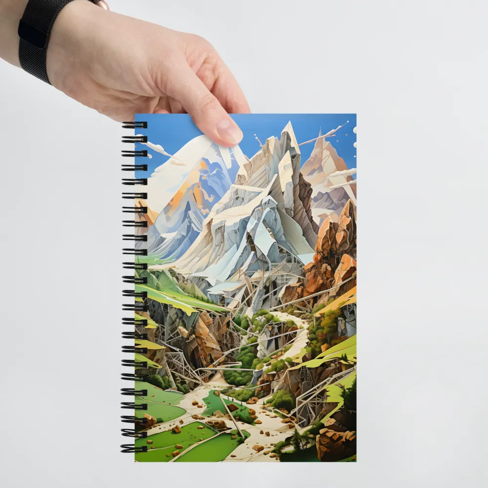 Geometric Symphony of Nature | Spiral Notebook