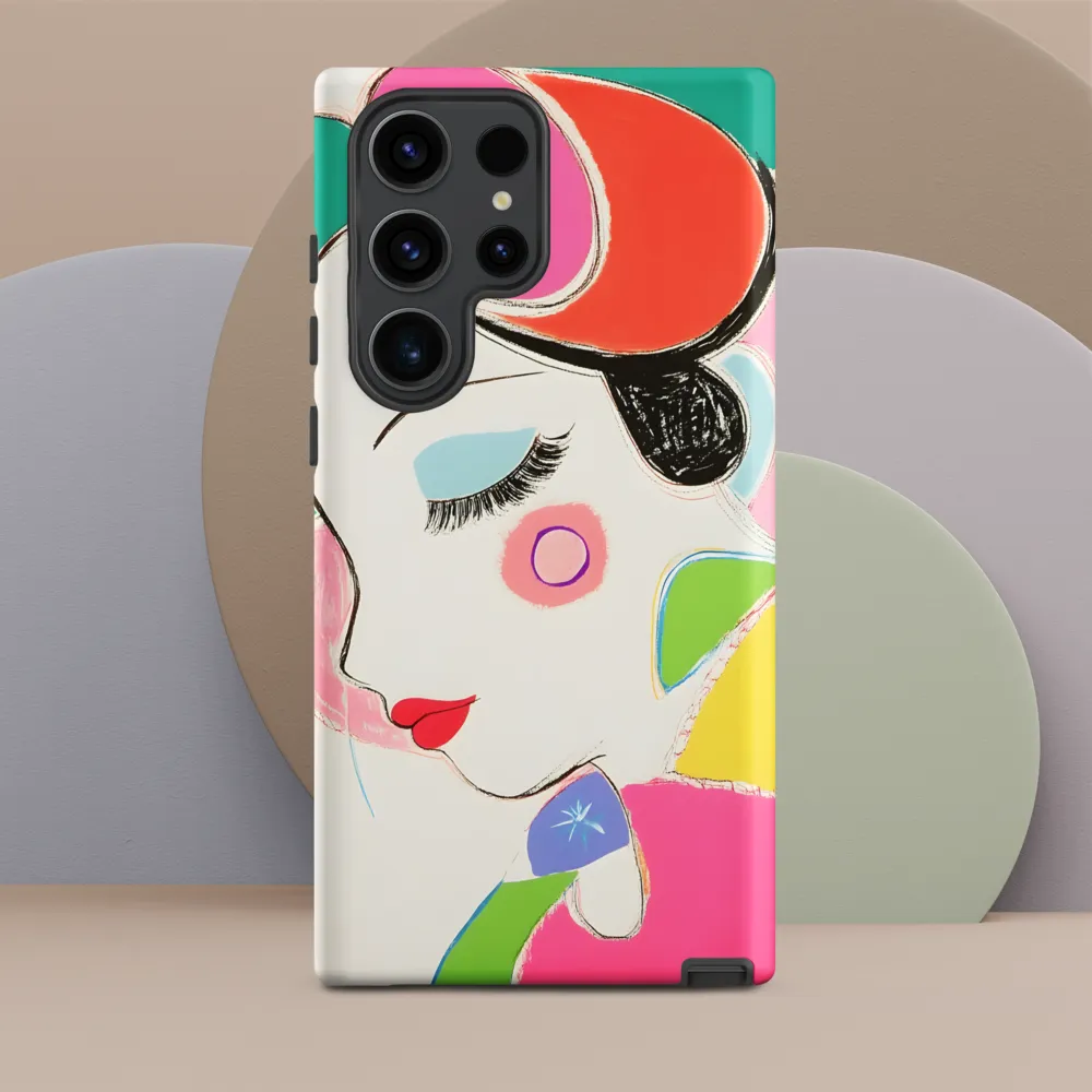Whimsical Portrait in Colorful Abstraction