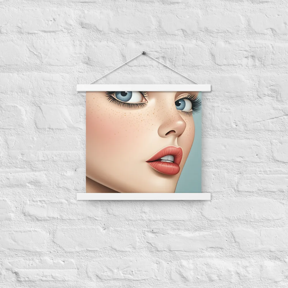 Intriguing Elegance | Poster With White Wood Hanger | 14″×14″
