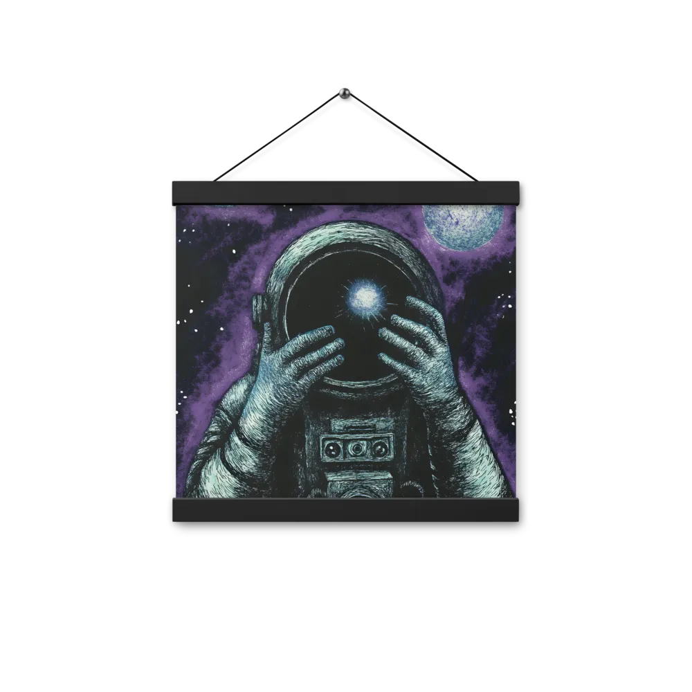 Beyond the Stars | Poster With Black Wood Hanger | 12″×12″