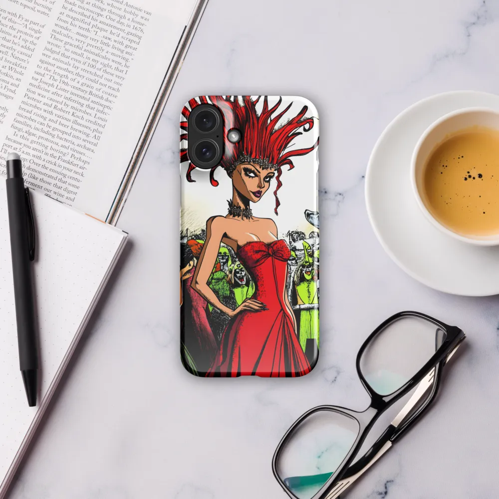 Fiery Elegance: A Fashion Statement | Phone Case |  16 Plus | Snap Case | Glossy
