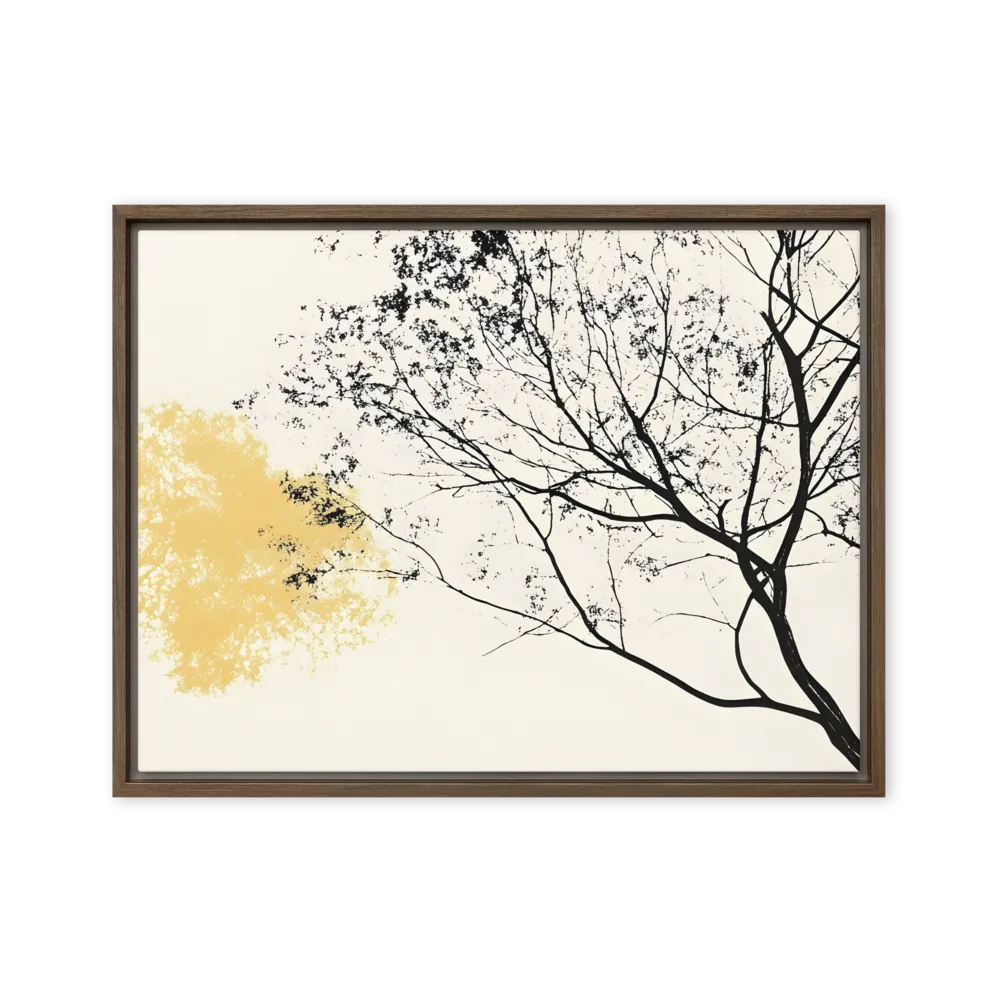 Whispers of Solitude | Canvas with Brown Frame | 18″×24″