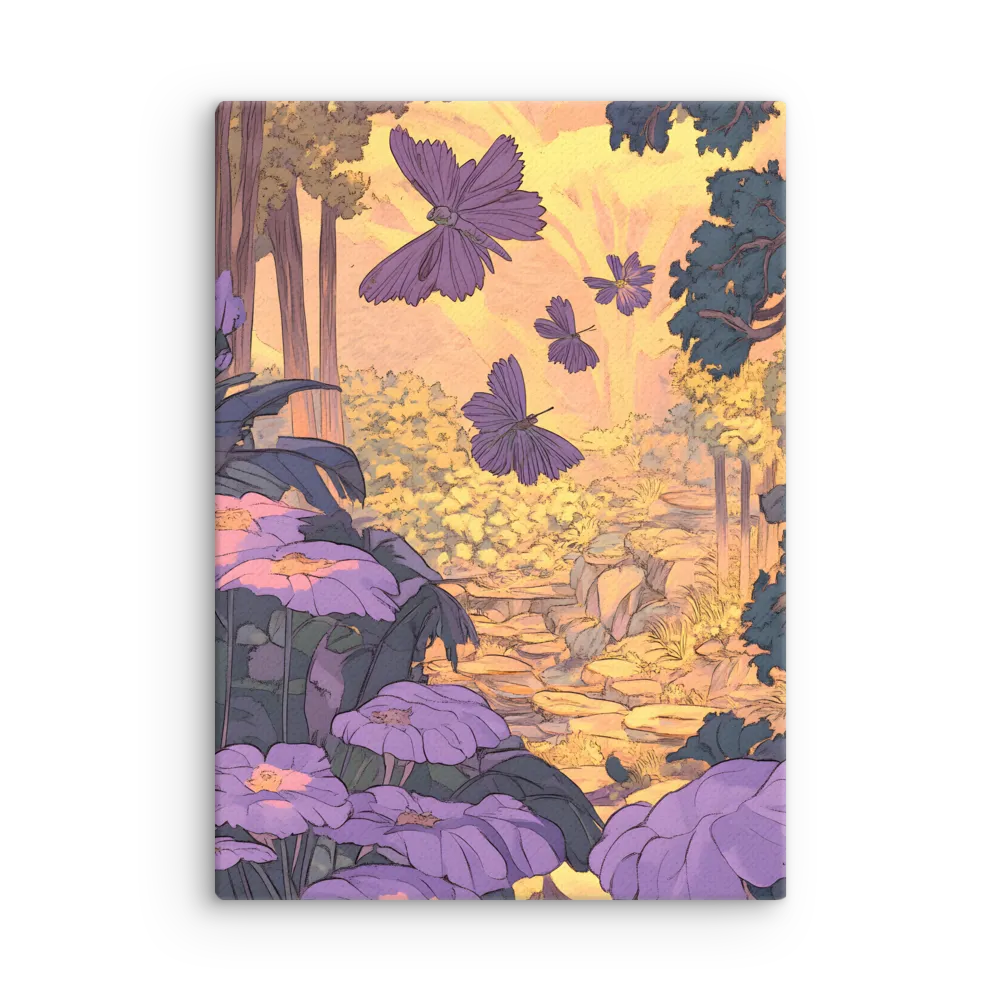 A Serene Dance of Butterflies | Thin Canvas | 20″×28″