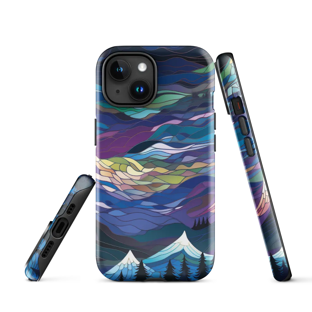 Twilight Peaks: An Abstract Mountain Landscape