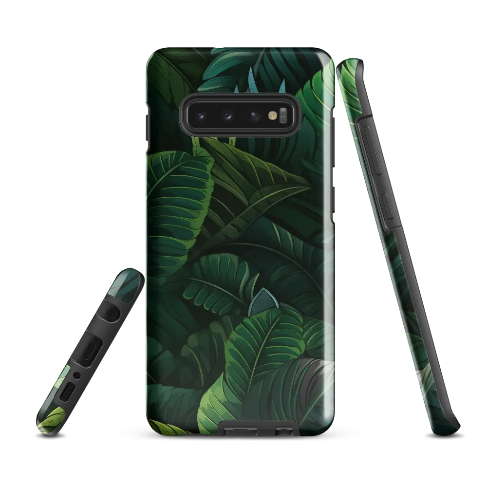 Lush Canopy: A Tropical Foliage Study | Phone Case |  S10 Plus | Tough Case | Glossy