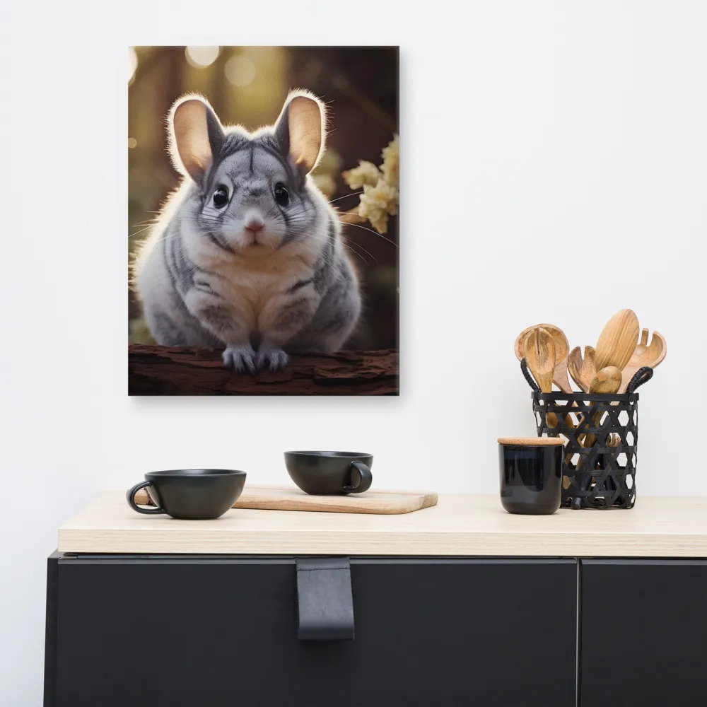Curious Chinchilla in the Forest