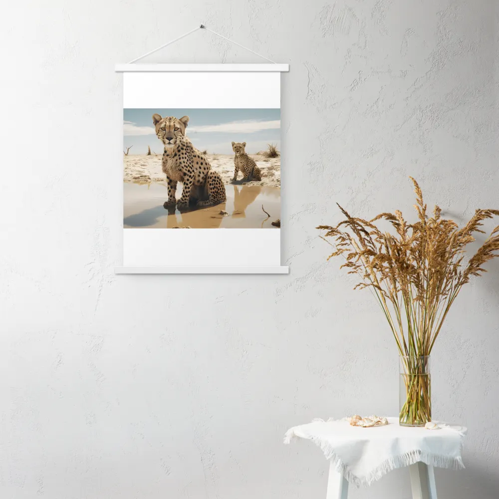Silent Watchers of the Savanna | Poster With White Wood Hanger | 18″×24″