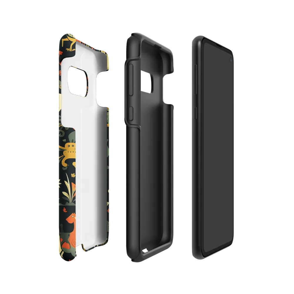 Whimsical Forest: A Folk Art Journey | Phone Case |  S10e | Tough Case | Matte