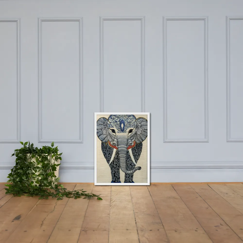 Majesty of the Elephant | Poster with White Frame | 18″×24″