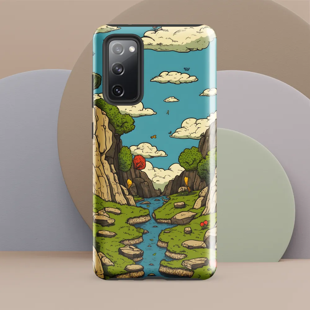 Whimsical Serenity: A Canyon Landscape