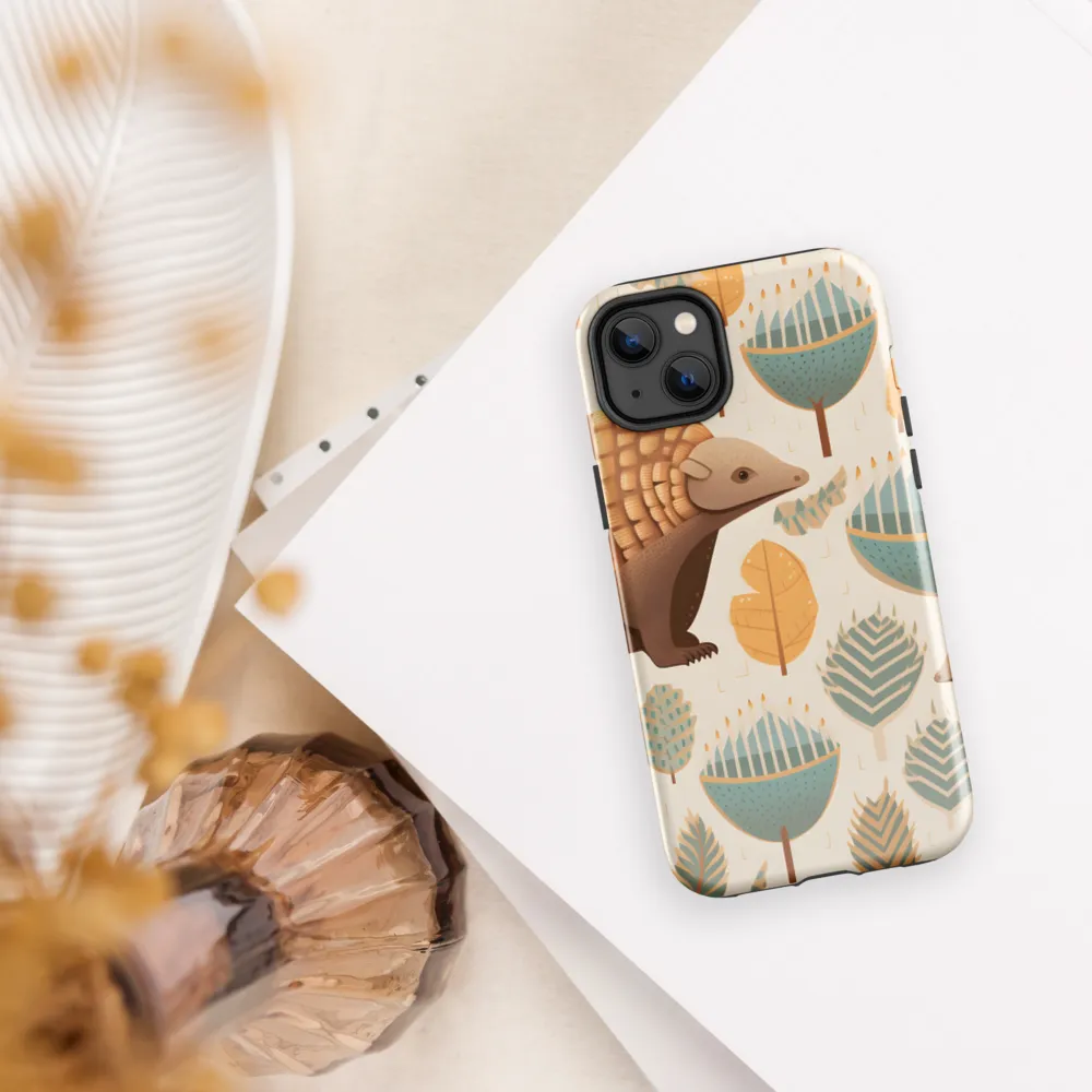 Pangolins in a Whimsical Habitat