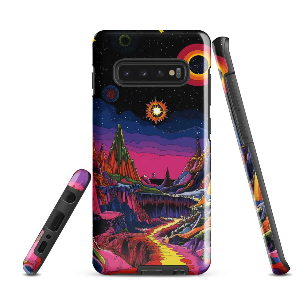 Galactic Wonders: A Journey Through an Alien Landscape | Phone Case |  S10 Plus | Tough Case | Glossy